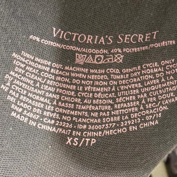 Casual Cozy VS Angel T-Shirt Dress Faded Grey Oversized Loungewear Tee XS - Picture 4 of 4